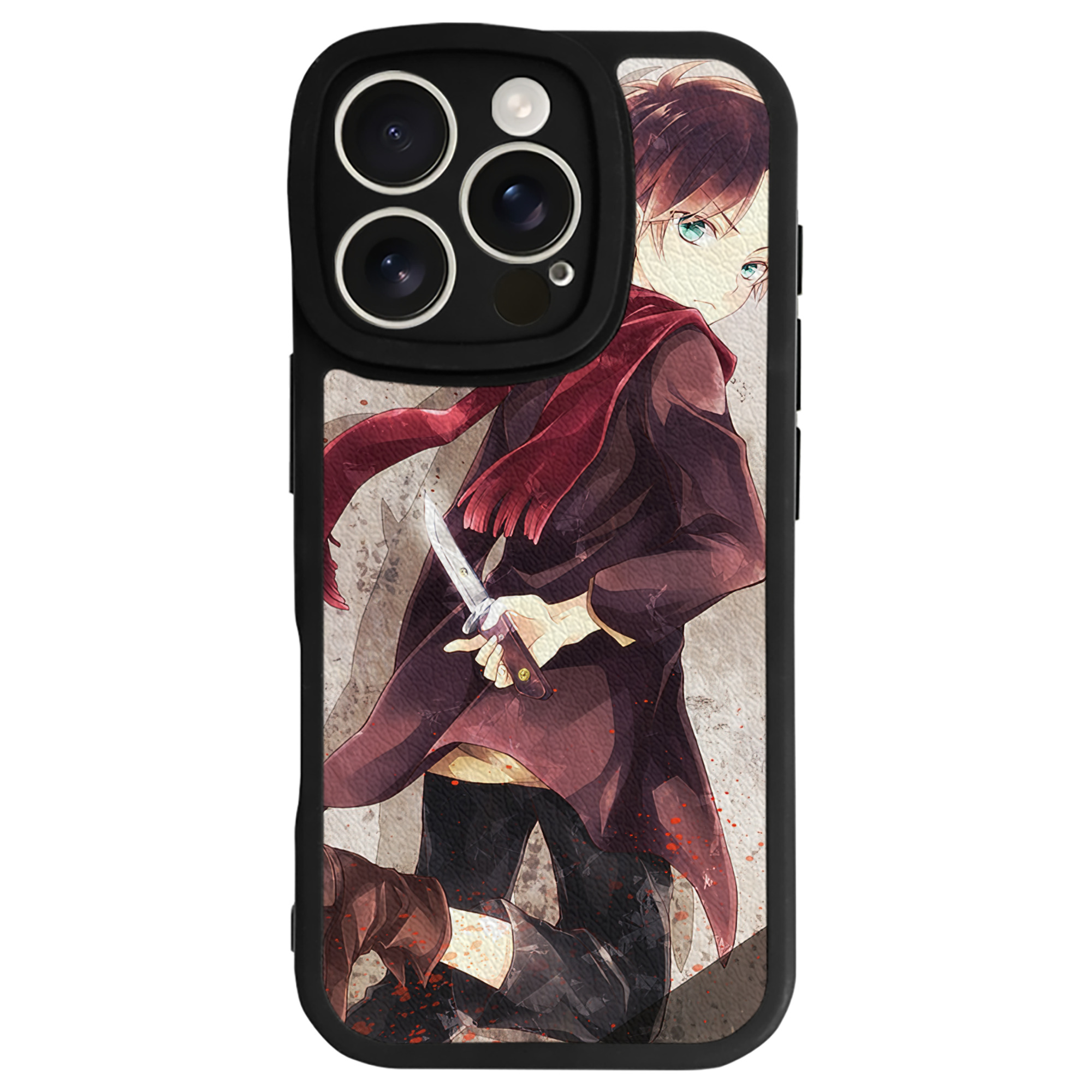 （画像用） 進撃の巨人 Attack on Titan 【iPhone 16シリーズ対応】シリコンスマホケース（レザー調） 材質：シリコン